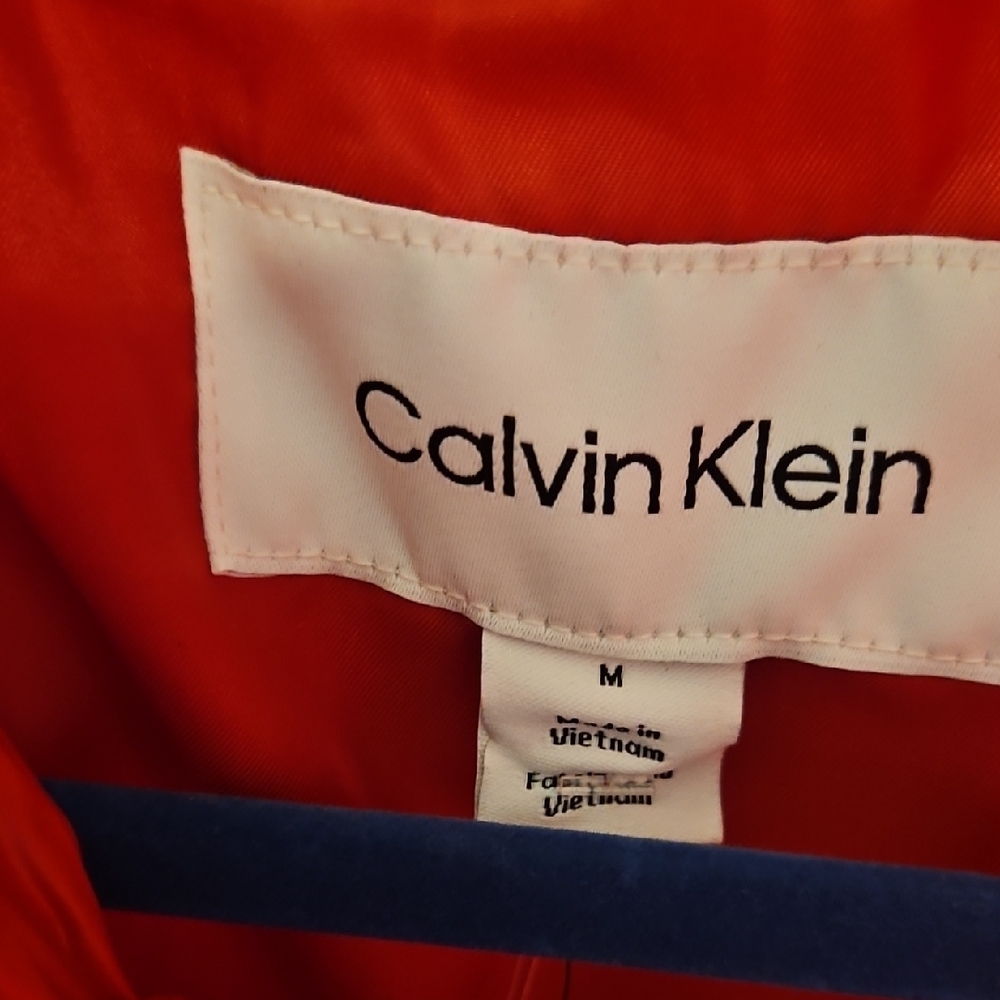 Womens Calvin Klein Quilted Vest - Vibrant Red Nwt Size M - Picture 2 of 5